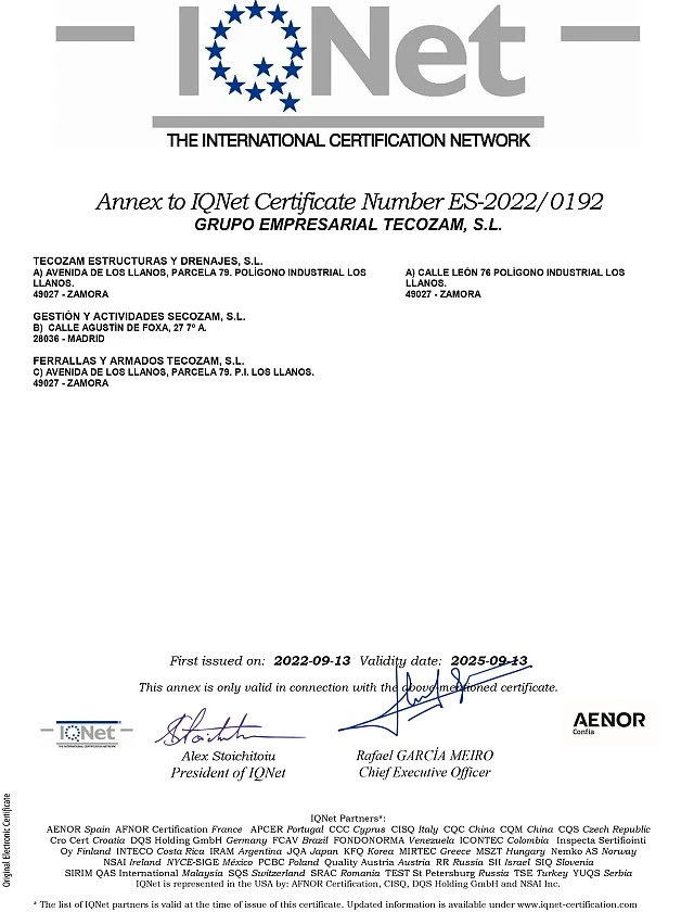 ANEXO IQNet GA 2022/0192 - GRUPO EMPRESARIAL TECOZAM